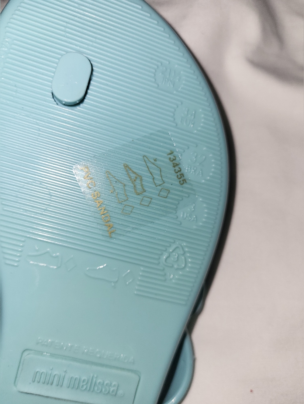 3 Mini Melissa Jelly Flip Flop Sandals - Pink, Black, Teal - Picture 3 of 3